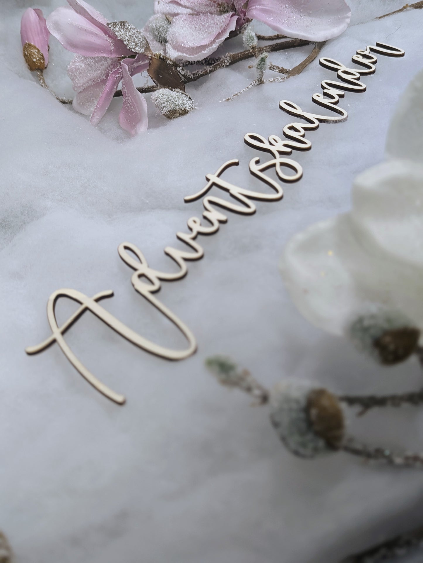Personalisierte Holzschriftzüge für Adventskalender & Adventskiste